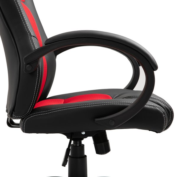 Racing Chair Gaming Sports Swivel PU Leather Office PC Height Adjustable-Black/Red