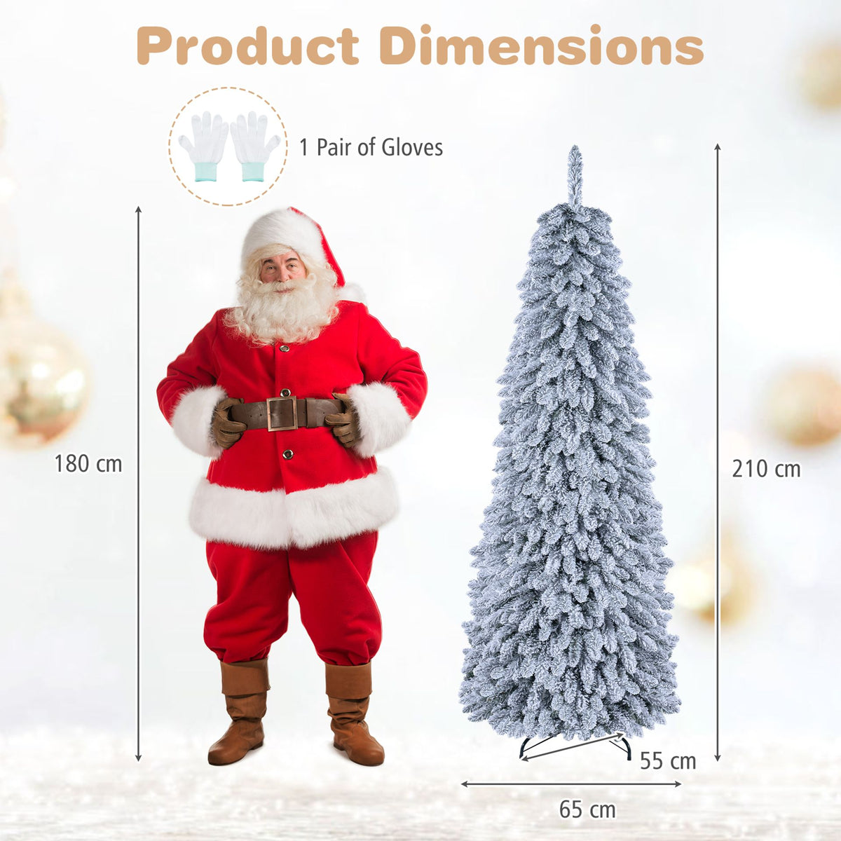 Realistic Collapsible Spruce Tree with 545/705 Full Branch Tips-210CM