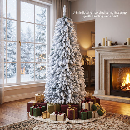 Realistic Collapsible Spruce Tree with 545/705 Full Branch Tips and Folding Metal Stand-180CM