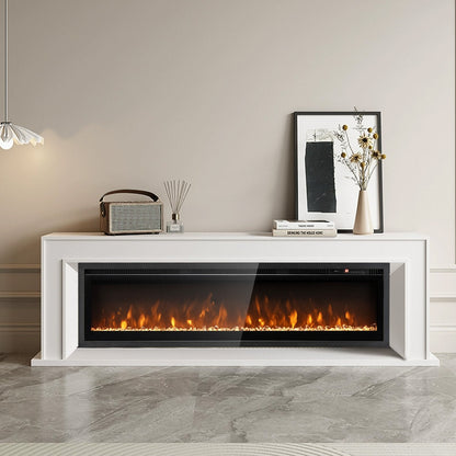 102/127 cm Wall Mounted Recessed Freestanding Electric Fireplace-Size 2