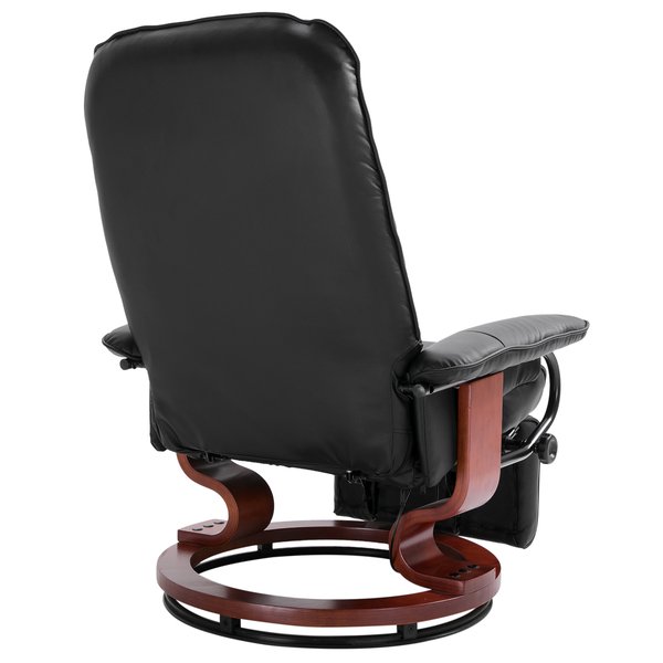 Recliner Chair, PU Leather, 78Wx87Dx100H Cm - Black