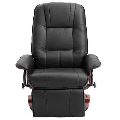 Recliner Chair, PU Leather, 78Wx87Dx100H Cm - Black