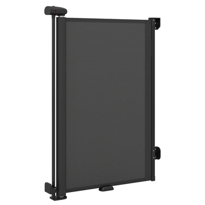 Retractable Safety Barrier up to 140 with Double Locking for Babies and Dogs-Black
