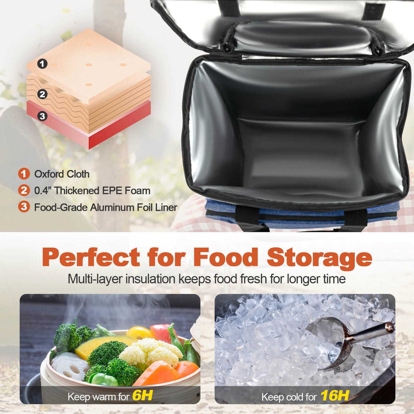 50-Can Large Rolling Cooler with Adjustable Handle and Bottom Plate-Dark Blue