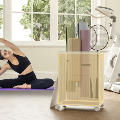 Rolling Yoga Mat Storage Basket Collapsible Laundry Hamper