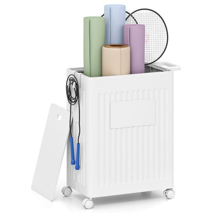 Rolling Yoga Mat Storage Basket Collapsible Laundry Hamper