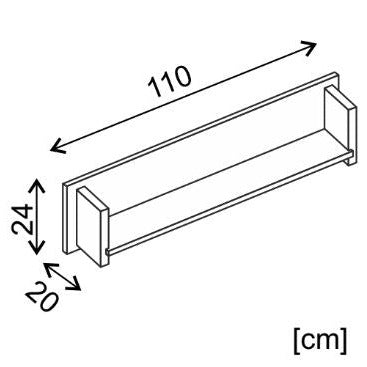 Roma ROM6 Wall Shelf 110cm