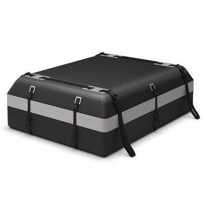 600L Waterproof Rooftop Cargo Carrier Bag Luggage Lock-Grey