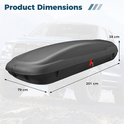 Rooftop Cargo Carrier with Security Keys for Vehicles
