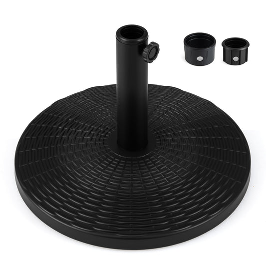 Round Patio Umbrella Base with Adjustable Knob for Yard
