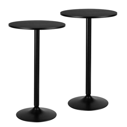 1/2 Pieces Round Top Pub and Bar Table with MDF Top and Base-2 Pieces