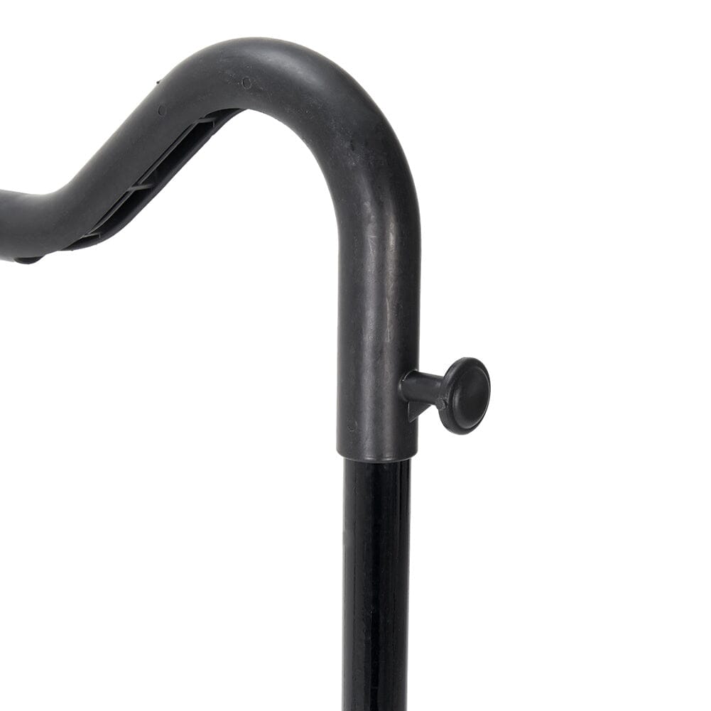 Freestanding Black Metal Garment Rack