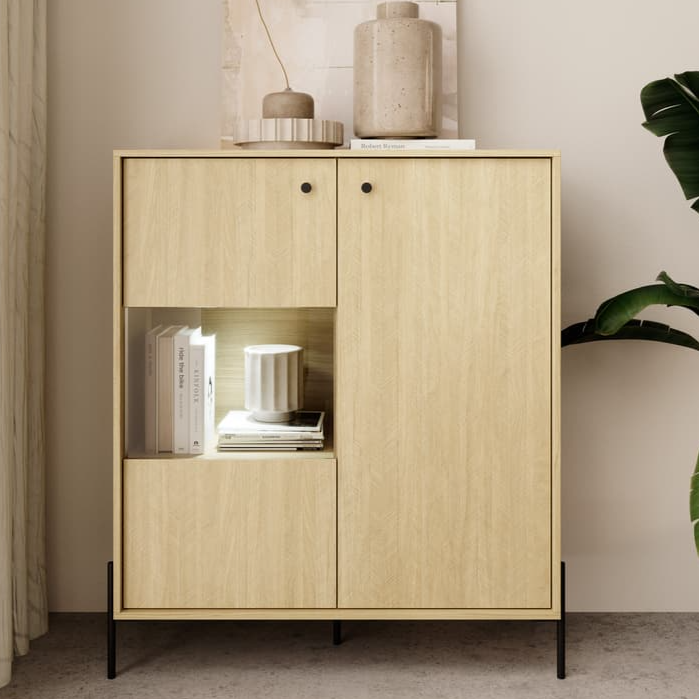 Scandi Display Cabinet 107cm