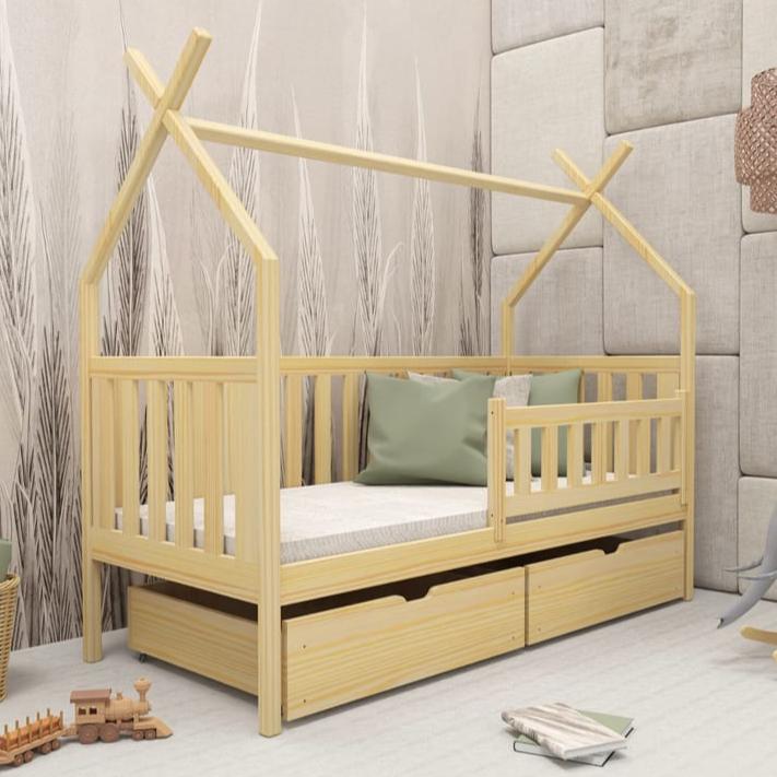 Wooden Single Bed Simba With Storage