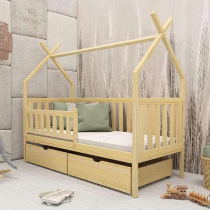 Wooden Single Bed Simba With Storage