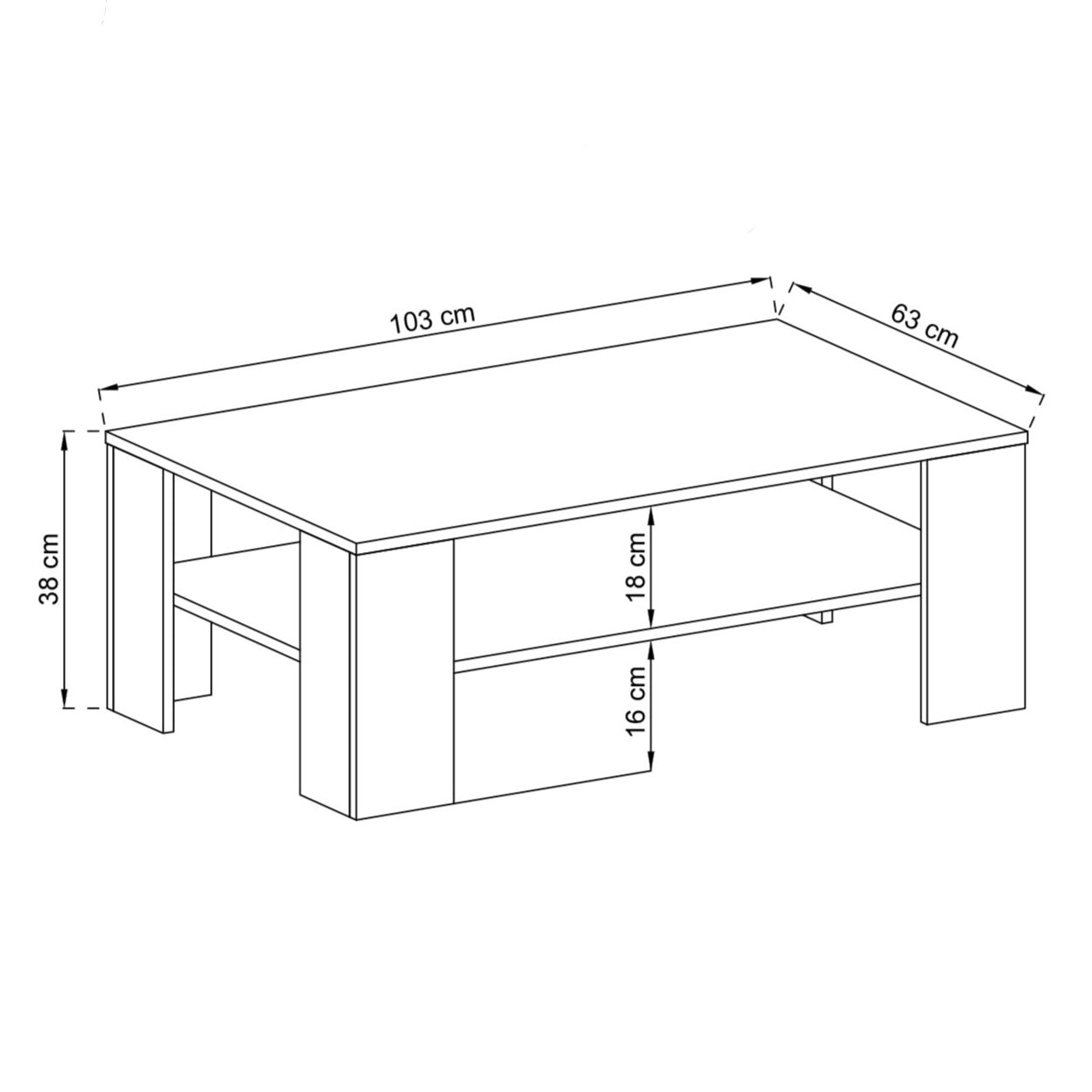 Sky Coffee Table 103cm