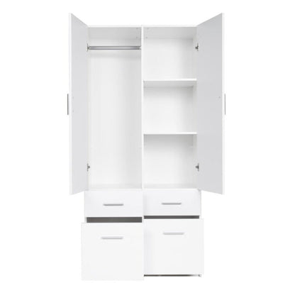 Snow 03 Hinged Wardrobe 92cm