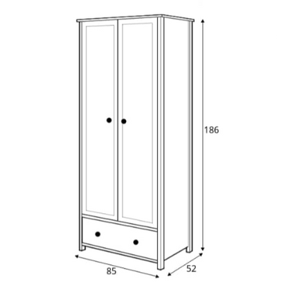 Story SO-01 Hinged Wardrobe 85cm