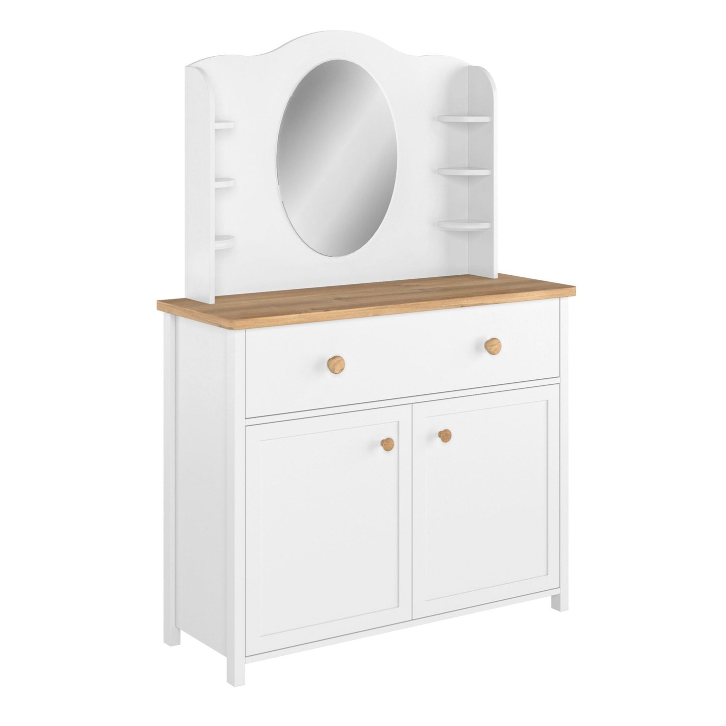 Story SO-06 Desk Hutch with Mirror