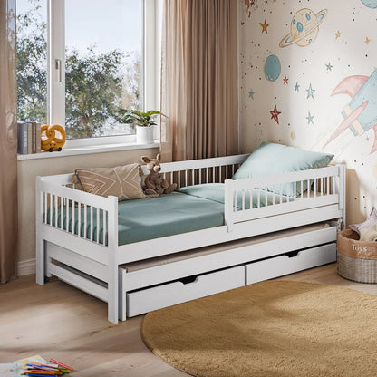 Harrogate Wooden Bed Softi With Trundle