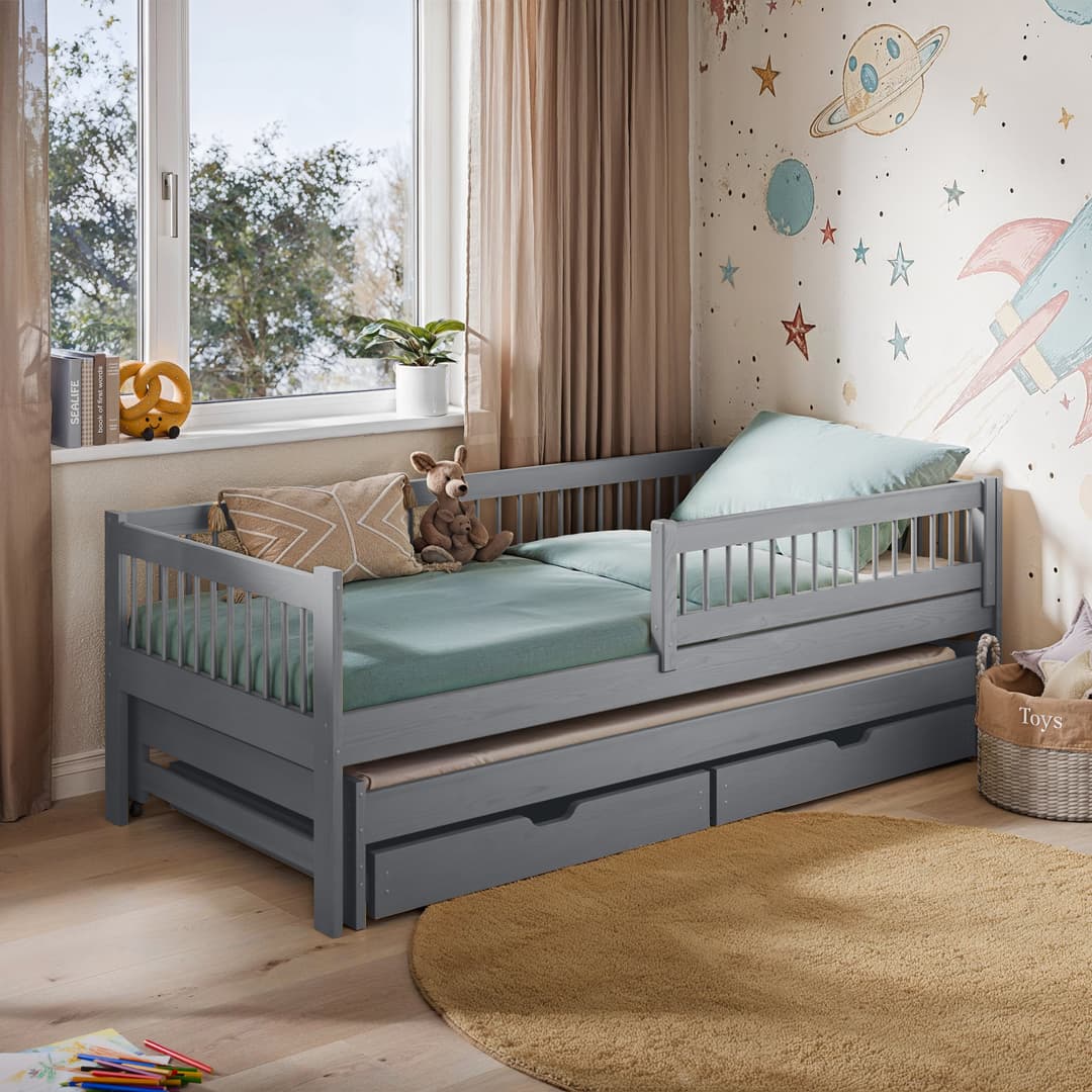 Harrogate Wooden Bed Softi With Trundle