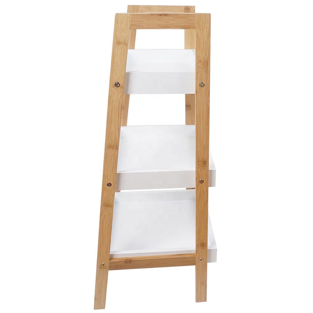 75cm Height 3-Tier Nordic Freestanding Wooden Ladder Shelf Storage Organizer