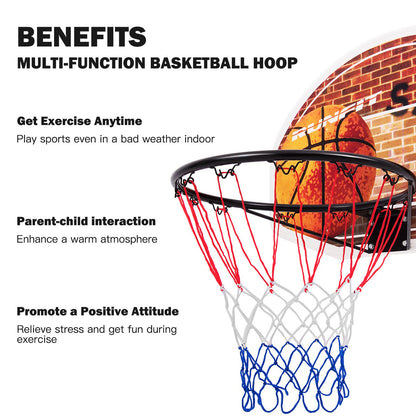Mini Basketball Hoop for Door and Wall Wall Mounted Basketball Goal