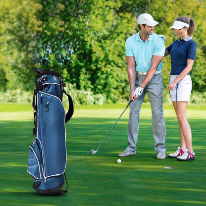 Golf Stand Bag with 4 Way Dividers-Navy
