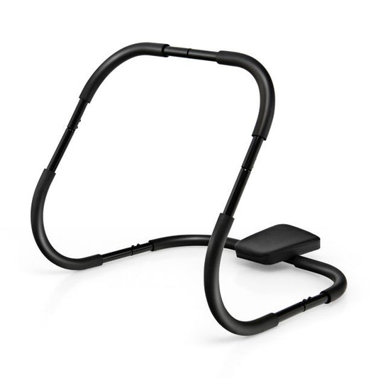 Portable AB Trainer Fitness Crunch Workout Exerciser with Headrest-Black