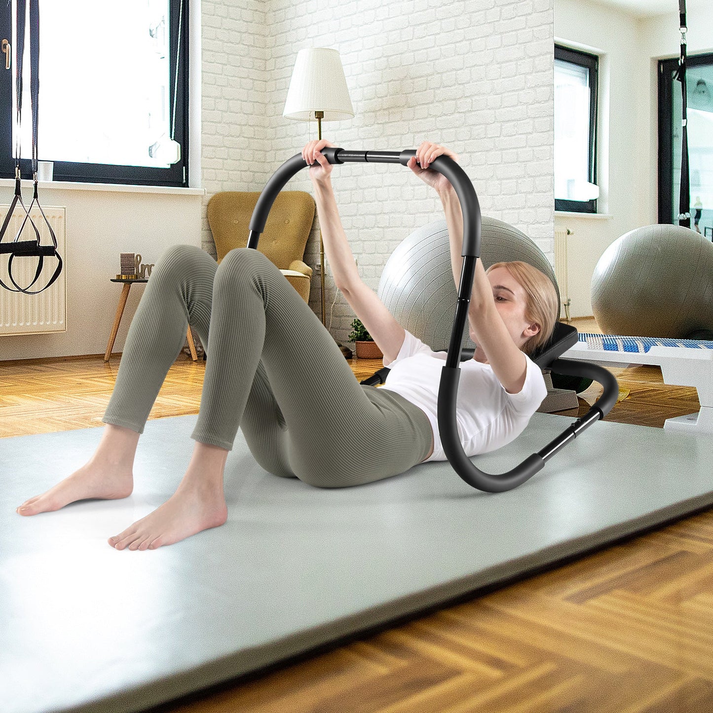 Portable AB Trainer with Padded Headrest