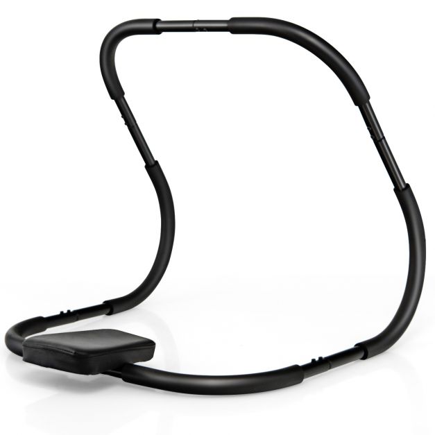 Portable AB Trainer Fitness Crunch Workout Exerciser with Headrest-Black