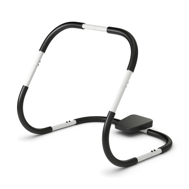 Portable AB Trainer with Headrest and Foam Handle for Office Home Gym-White