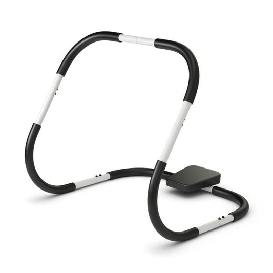 Portable AB Trainer with Headrest and Foam Handle for Office Home Gym-White