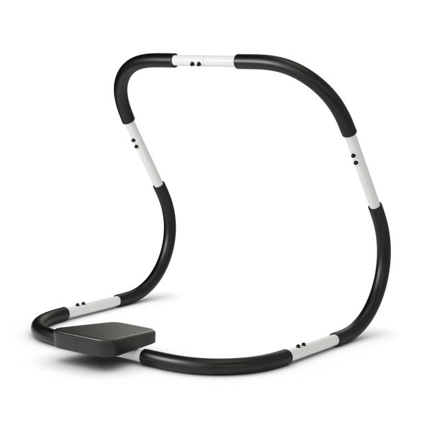 Portable AB Trainer with Headrest and Foam Handle for Office Home Gym-White