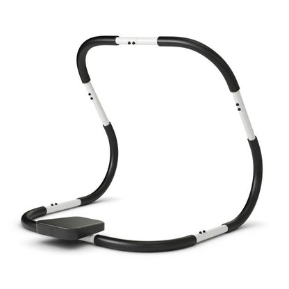 Portable AB Trainer with Headrest and Foam Handle for Office Home Gym-White