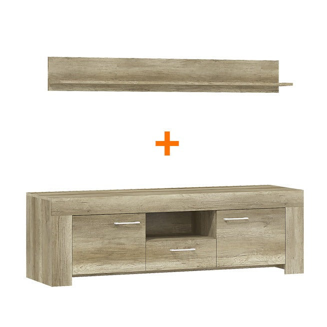 Sky - TV Cabinet + Wall Shelf 155cm