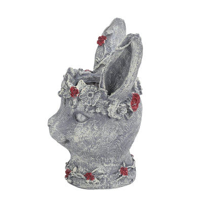 Resin Animal Bunny Rabbit Statue Hare Figurine Ornament