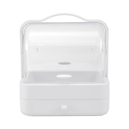 White Portable Dustproof Makeup Storage Box