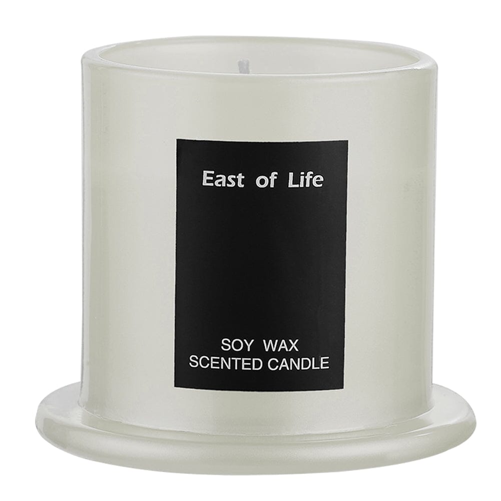 White/Grey Soy Wax Scented Candle English Pear & Freesia