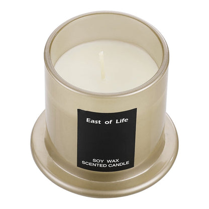 White/Grey Soy Wax Scented Candle English Pear & Freesia