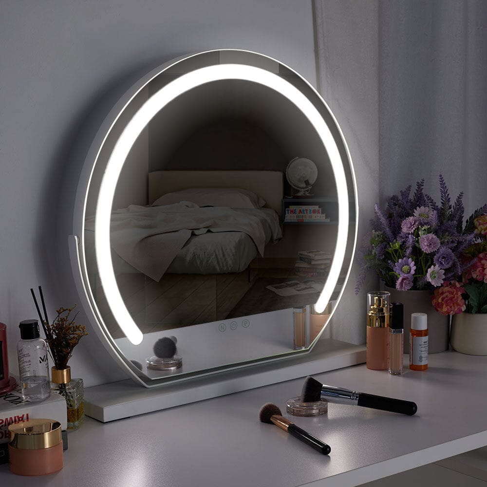 Round Hollywood Vanity LED Lighted Makeup Mirror