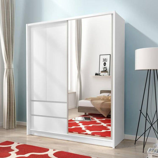 Sara Sliding Door Wardrobe 154cm