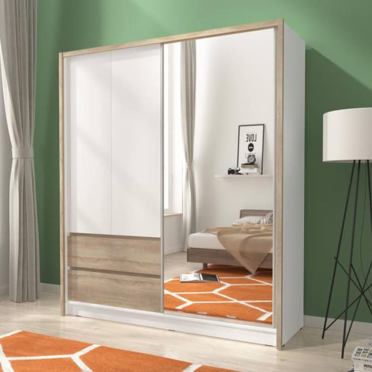 Sara Sliding Door Wardrobe 184cm