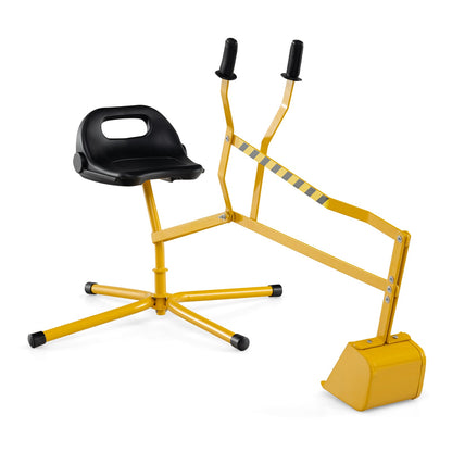 Sand Digger for Kids Sandbox Toy Digger with 360¬∞ Rotatable Function-Yellow