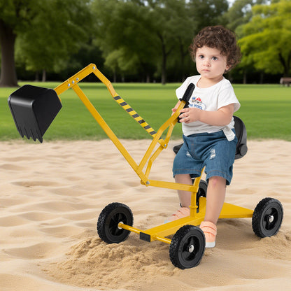 Sandbox Toy Digger with 2-Handed Controls for 3+ Years Old-Yellow
