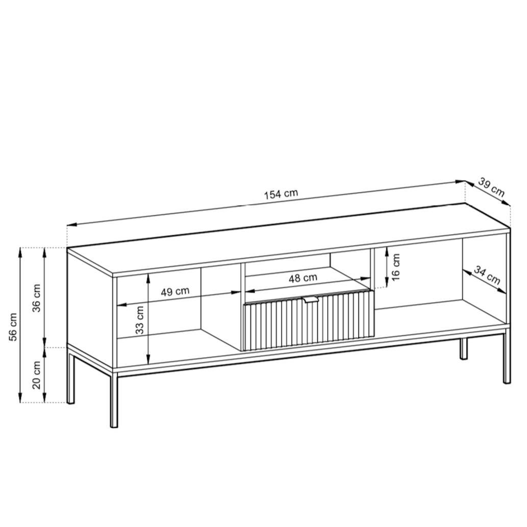 Nova TV Cabinet 154cm