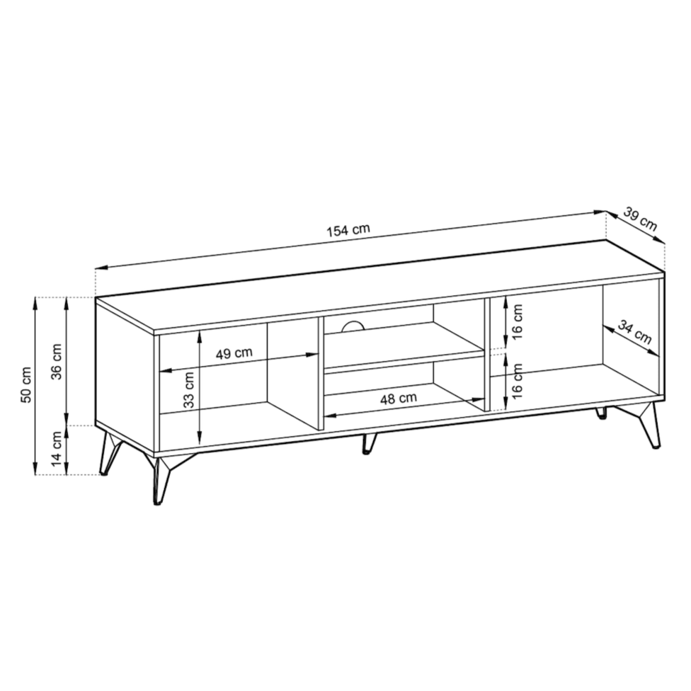 Diamond TV Cabinet 154cm