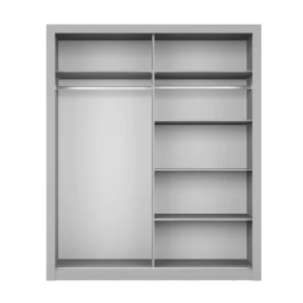 Artimas VI - 2 Sliding Door Wardrobe 120cm - Grey Matt