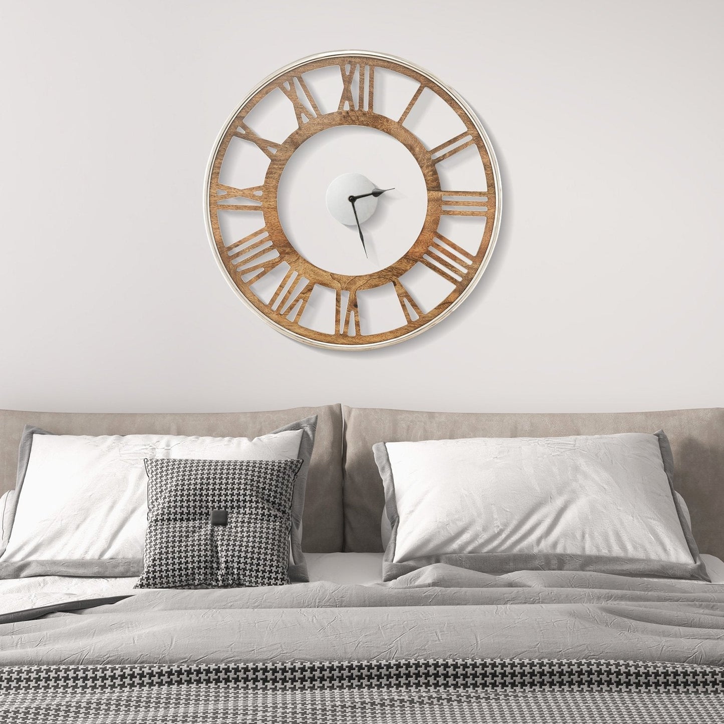 15.5/20 Inch Silent Wall Clock with Classic Frame-S