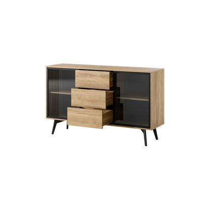 Slide Display Sideboard Cabinet 144cm